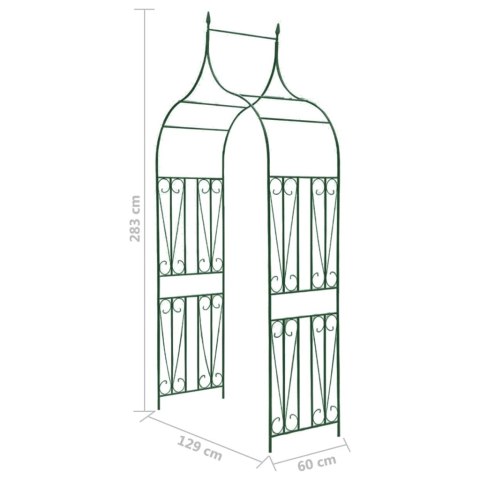  Pergola ogrodowa do roślin pnących, ciemnozielona Lumarko!