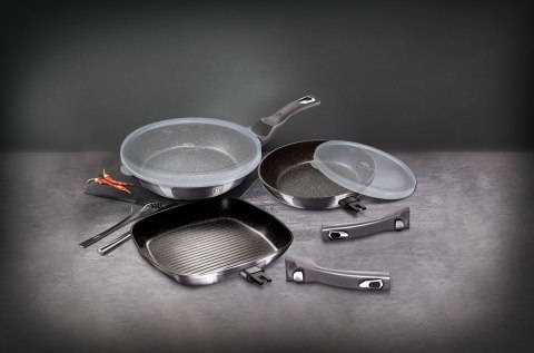  Zestaw 3 Patelni Granitowych Bh-7048 Lumarko!