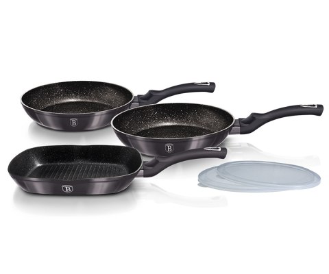  Zestaw 3 Patelni Granitowych Bh-7048 Lumarko!