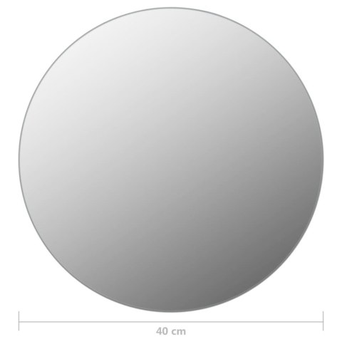  Lustro ścienne z lampkami LED, okrągłe, szklane Lumarko!