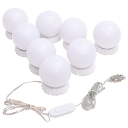  Lampki na lustro, 8 ciepłych i zimnych białych żarówek LED Lumarko!