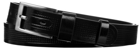  Pasek Męski Ze Skóry Naturalnej Licowej Z Ozdobnym Tłoczeniem 