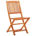  Składane krzesła ogrodowe, 8 szt., lite drewno eukaliptusowe Lumarko!