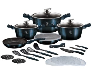  Zestaw Garnków Berlinger Haus Bh-7183 22 Elemenenty Aquamarine Lumarko!