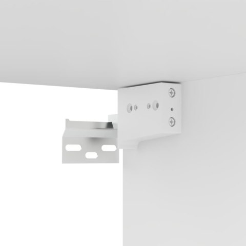  8-cz. zestaw szafek telewizyjnych, biały, płyta wiórowa Lumarko!