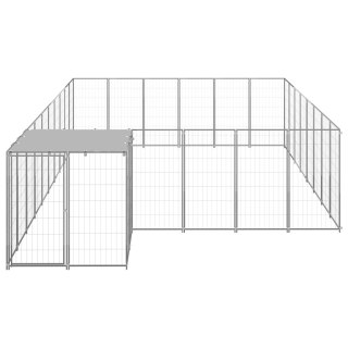  Kojec dla psa, srebrny, 15,73 m², stalowy Lumarko!