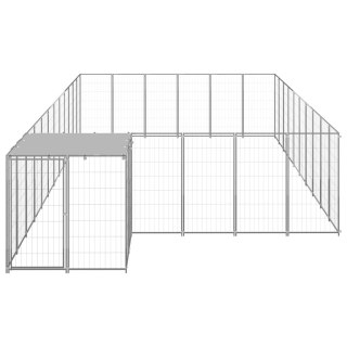  Kojec dla psa, srebrny, 19,36 m², stalowy Lumarko!