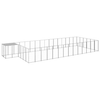  Kojec dla psa, srebrny, 26,62 m², stalowy Lumarko!