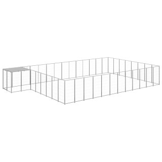  Kojec dla psa, srebrny, 30,25 m², stalowy Lumarko!