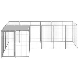  Kojec dla psa, srebrny, 4,84 m², stalowy Lumarko!