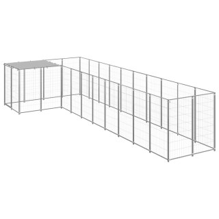  Kojec dla psa, srebrny, 7,26 m², stalowy Lumarko!