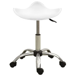  Krzesło biurowe, białe, obite sztuczną skórą Lumarko!