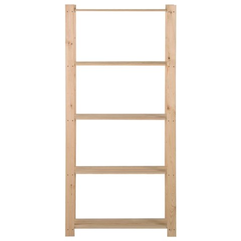  Regał z 5 półkami, 80x28,5x170 cm, drewno sosnowe Lumarko!
