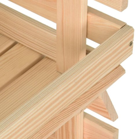  Wózek na warzywa, 57x30x80 cm, lite drewno sosnowe Lumarko!