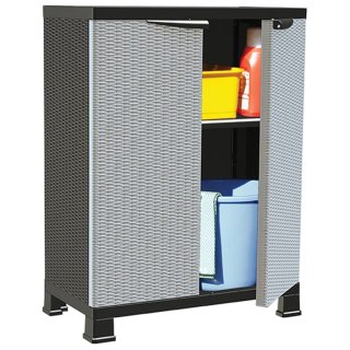  Szafka plastikowa, 68x39x92 cm, motyw rattanu Lumarko!
