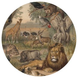 Lumarko Okrągła fototapeta Animals of Africa, 190 cm
