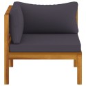  2-osobowa sofa ogrodowa z poduszkami, lite drewno akacjowe Lumarko!
