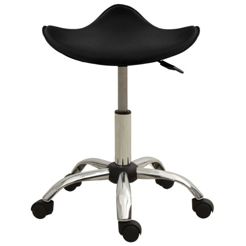  Krzesło biurowe, czarne, obite sztuczną skórą Lumarko!