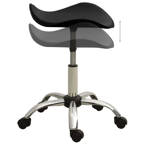  Stołek do masażu, czarny, sztuczna skóra Lumarko!