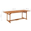  Ogrodowy stół jadalniany, 220x90x75 cm, lite drewno akacjowe Lumarko!