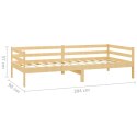  Łóżko dzienne, lite drewno sosnowe, 90x200 cm Lumarko!