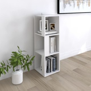 VidaXL Szafka narożna, biała, 33x33x100 cm, materiał drewnopochodny