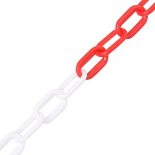  Łańcuch ostrzegawczy, czerwono-biały, 100 m, Ø6 mm, plastikowy  Lumarko!