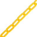 Łańcuch ostrzegawczy, żółty, 30 m, Ø8 mm, plastikowy  Lumarko!