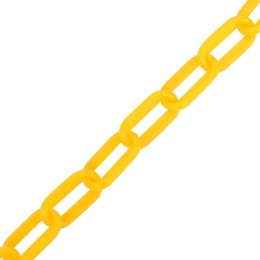 Lumarko Łańcuch ostrzegawczy, żółty, 30 m, Ø8 mm, plastikowy 