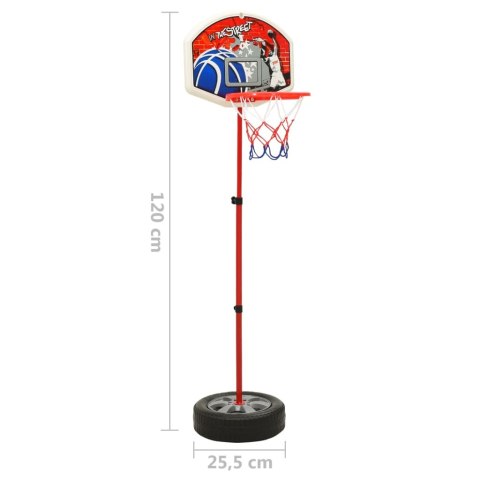  Zestaw do gry w koszykówkę dla dzieci, regulowany, 120 cm  Lumarko!