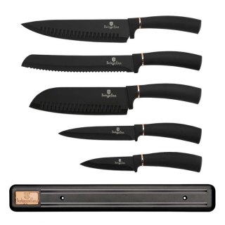  Zestaw 5 Noży Kuchennych Z Listwą Berlinger Haus Bh-2535 Black Rose Lumarko!