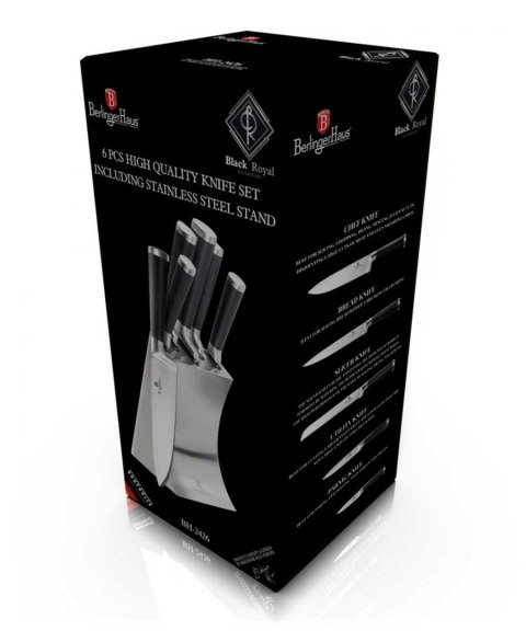 Zestaw Noży Berlinger Haus Bh-2426 W Stojaku Lumarko!