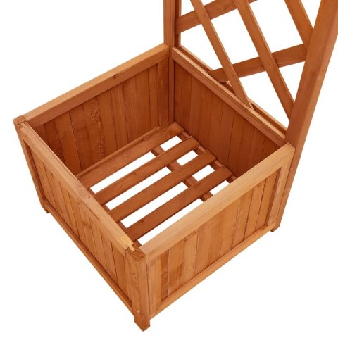  Pergola ogrodowa z donicami, lite drewno jodłowe Lumarko!