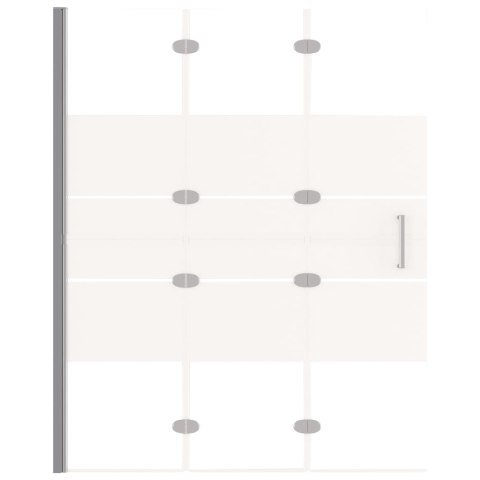  Składana kabina prysznicowa, ESG, 100x140 cm, biała Lumarko!