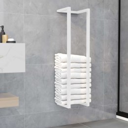 Lumarko Stojak na ręcznik, biały, 25x20x95 cm, stalowy