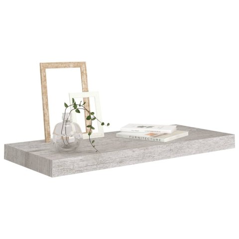  Półki ścienne, 2 szt., szarość betonu, 60 x 23,5 x 3,8 cm, MDF Lumarko!