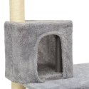  Drapak dla kota ze słupkami sizalowymi, jasnoszary, 119 cm Lumarko!