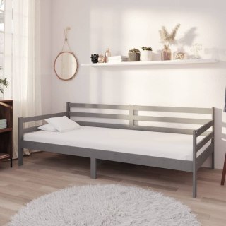  Łóżko dzienne, szare, lite drewno sosnowe, 90x200 cm Lumarko!