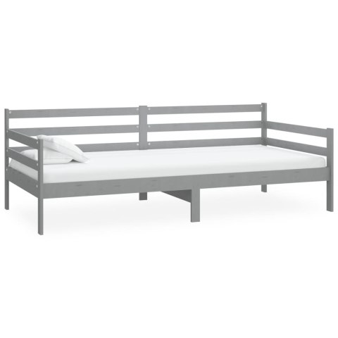  Łóżko dzienne, szare, lite drewno sosnowe, 90x200 cm Lumarko!