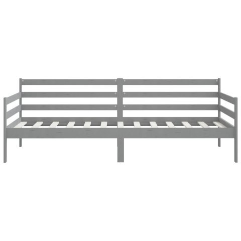  Łóżko dzienne, szare, lite drewno sosnowe, 90x200 cm Lumarko!