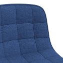  Obrotowe krzesła stołowe, 4 szt., niebieskie, obite tkaniną Lumarko!