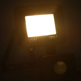 Lumarko Reflektor LED z czujnikiem, 10 W, ciepłe białe światło