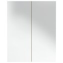  Szafka łazienkowa z lustrem, 60x15x75 cm, MDF, biel i dąb Lumarko!