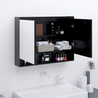  Szafka łazienkowa z lustrem, 80x15x60 cm, MDF, antracytowa Lumarko!