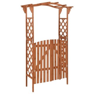  Pergola z furtką, 116x40x204 cm, lite drewno jodłowe Lumarko!