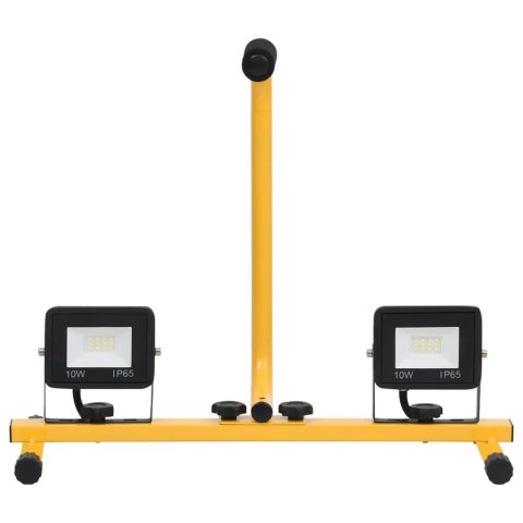  Reflektor LED z uchwytem, 2x10 W, ciepłe białe światło Lumarko!