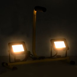  Reflektor LED z uchwytem, 2x20 W, ciepłe białe światło Lumarko!