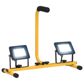  Reflektor LED z uchwytem, 2x20 W, zimne białe światło Lumarko!