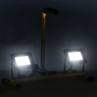  Reflektor LED z uchwytem, 2x20 W, zimne białe światło Lumarko!