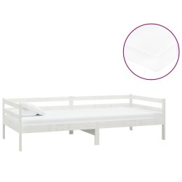  Łóżko dzienne z materacem, 90x200 cm, białe, drewno sosnowe  Lumarko!
